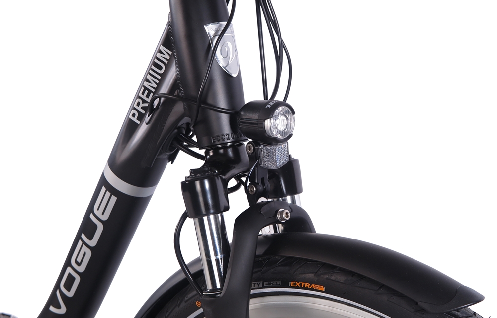 Vogue Elektrische fiets zwart - fiets kopen? H&H Bikes!