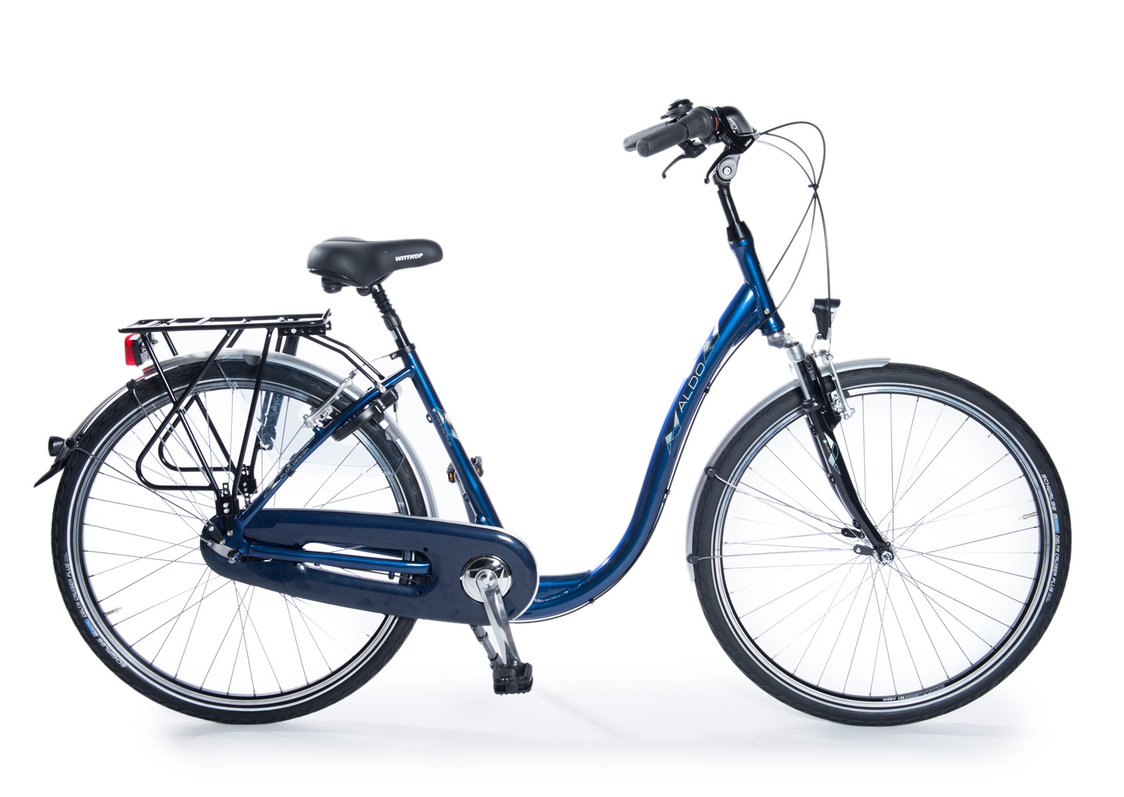 paradijs Afscheid bundel Aldo Comfort Ultra Lage instap fiets 28 inch 46cm blauw