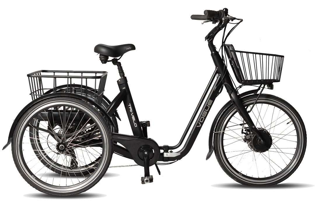 Bijdrage ze Afname Troy Elektrische Driewieler fiets 24 inch Zwart Online Kopen